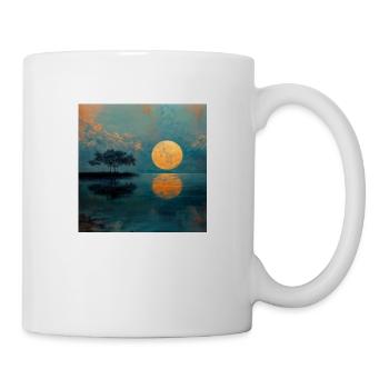 Sonnenuntergang - Tasse - Weiß - Rechts