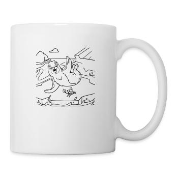 Seal Painting Fun for Children's Clothing, Bags & More - Mug - white - Right
