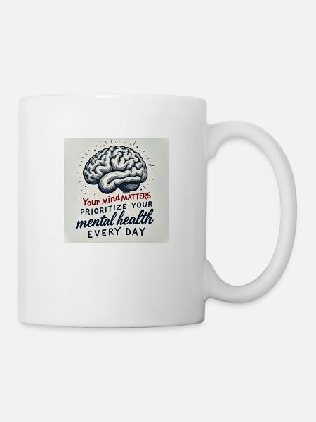 Sensibilisation à la santé mentale - Mug blanc - blanc