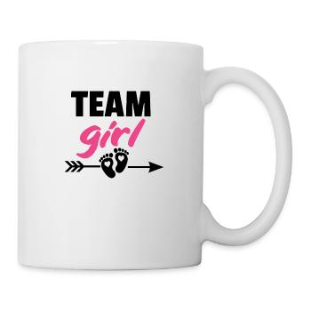 Team Girl,Annonce de grossesse Bébé - Mug blanc - blanc - Droite