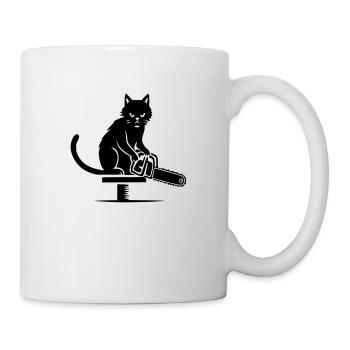 Chat en colère - Mug blanc - blanc - Droite