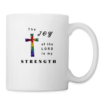 The joy of the Lord is my strength - Mug - white - Right