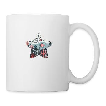 Stachelhäuter - Tasse - Weiß - Rechts