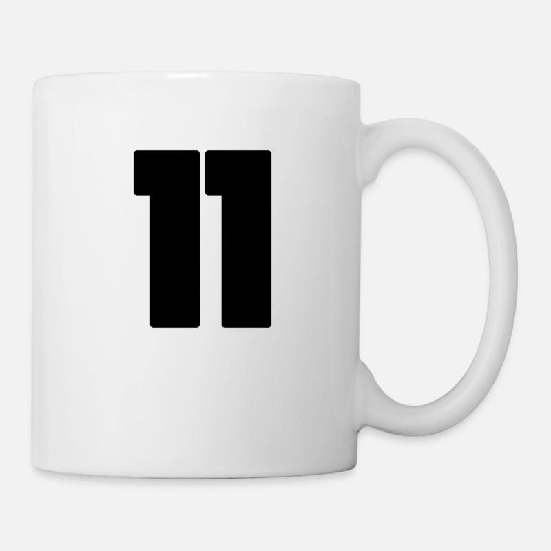 Nummer 11 Nummer Elf - Tasse - Weiß