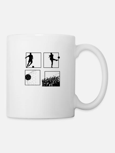 Fußball - Tasse - Weiß