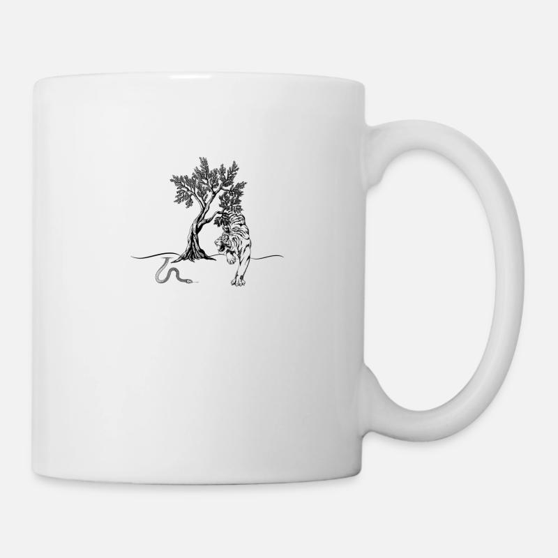 "never alone" - Tasse - Weiß