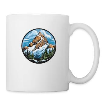 Berge Mountains Landschaft - Tasse - Weiß - Rechts
