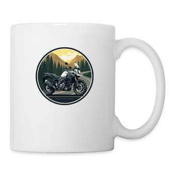 Motorrad-Abenteuer - Tasse - Weiß - Rechts