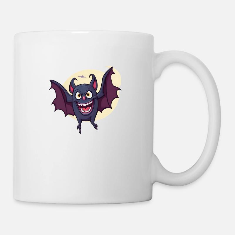 Halloween Bat Moon - Mug - white