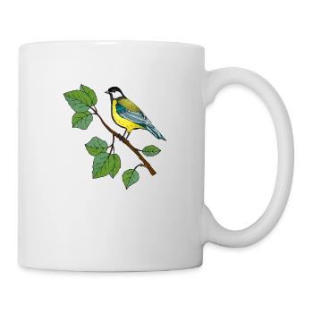 Colorful bird - Mug - white - Right