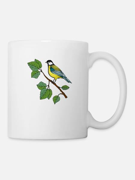 Oiseau coloré - Mug blanc - blanc