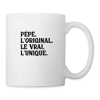 Opa Das Original Das Echte Das Einzigartige Geschenk - Tasse - Weiß - Rechts