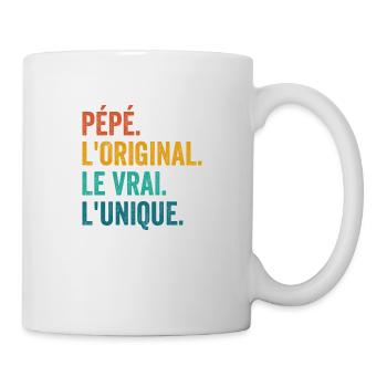 Opa Das Original Das Echte Das Einzigartige Geschenk - Tasse - Weiß - Rechts