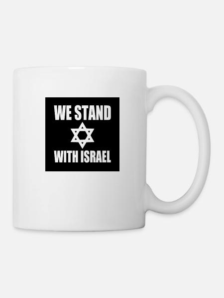 We stand with israel - Tasse - Weiß