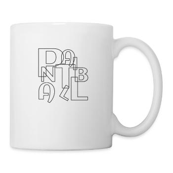 Lettres de paintball entrecroisées - Mug blanc - blanc - Droite
