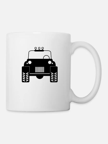 Voiture tout-terrain - Mug blanc - blanc