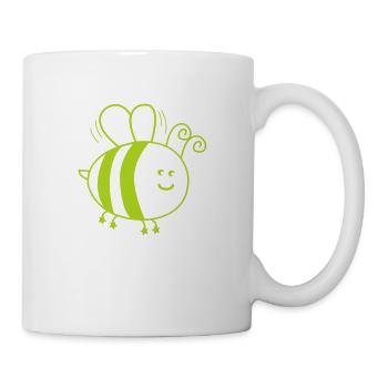 Biene Comic - Tasse - Weiß - Rechts