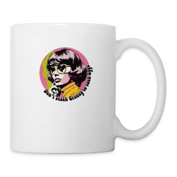 Vintage Woman Acid Pop Humor - Mug - white - Right
