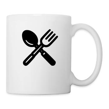 Besteck - Tasse - Weiß - Rechts