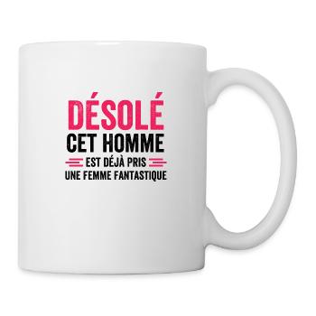 Sorry, dieser Mann ist schon vergeben - Tasse - Weiß - Rechts