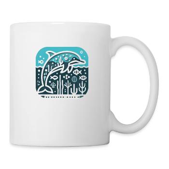 Walfisch - Tasse - Weiß - Rechts