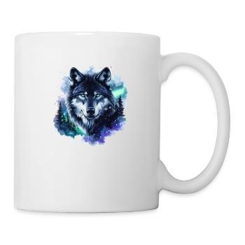 Wolf Nebula Galaxy Polarlicht - Tasse - Weiß - Rechts