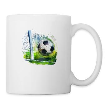 Le football, une passion qui unit - Mug blanc - blanc - Droite
