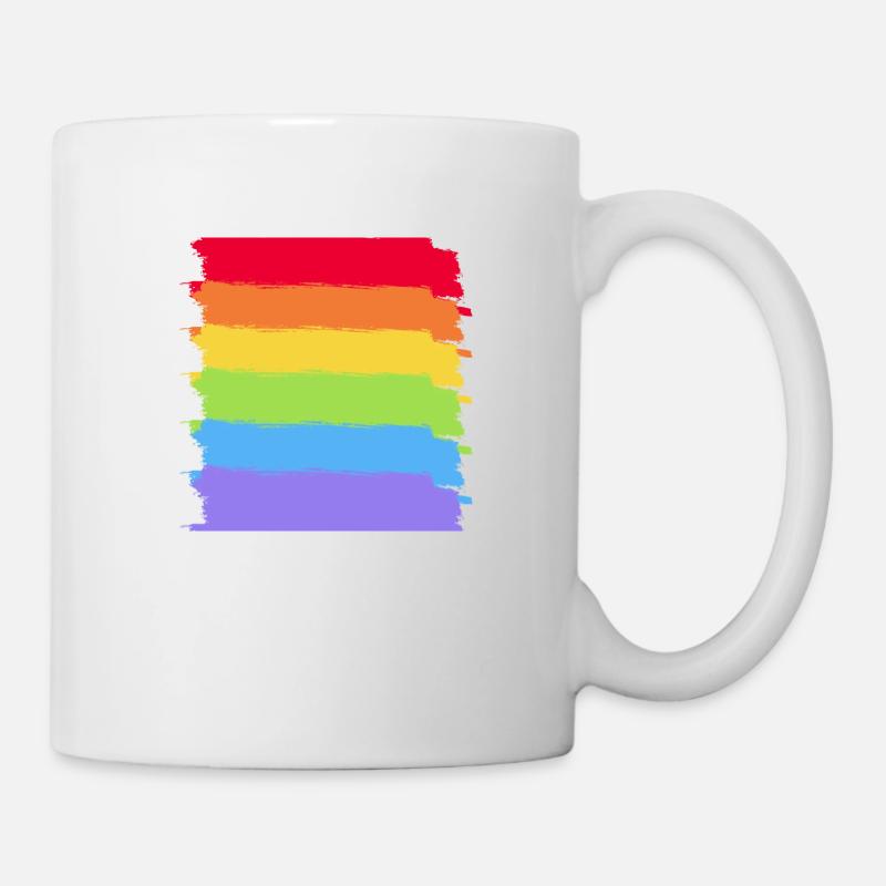 Rainbow Shirt - Tasse - Weiß