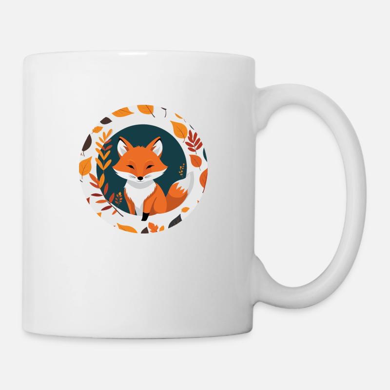 Fuchs im Herbst #9 - Tasse - Weiß