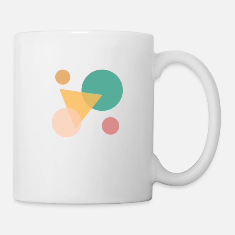 Modern Abstract Geometric - Mug - white