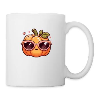 Cute Pumpkin with Glasses - Mug - white - Right