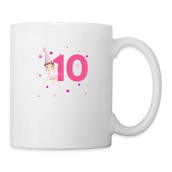10e anniversaire fée rose - Mug blanc - blanc - Droite