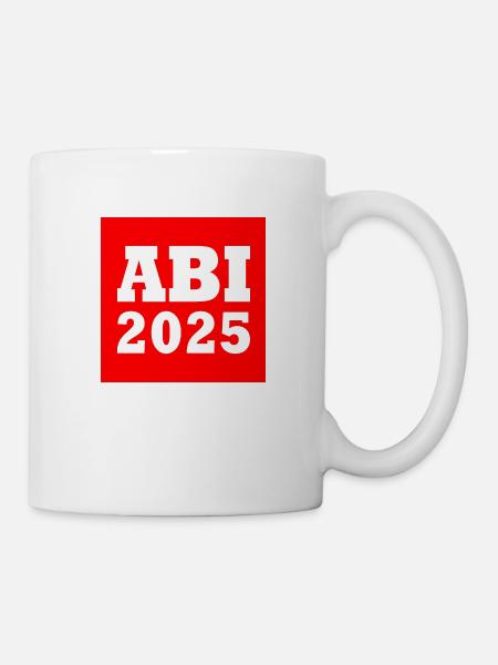 Abi 2025 - Tasse - Weiß