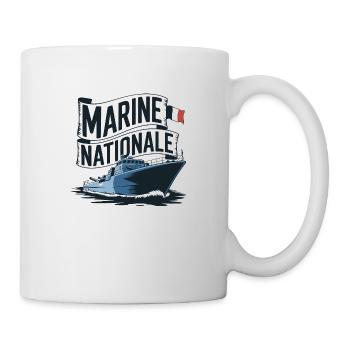 Fier de la Marine Nationale - Mug blanc - blanc - Droite