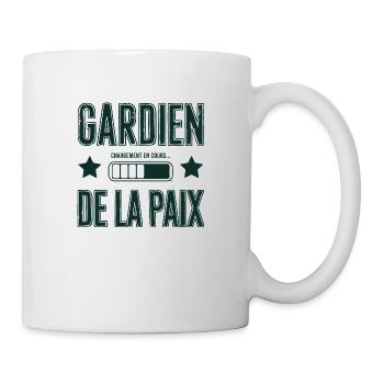 Gardien de la paix chargement en cours - Mug blanc - blanc - Droite