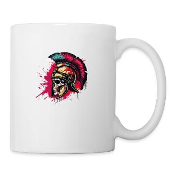 Spartan Skull Gladiator - Mug - white - Right