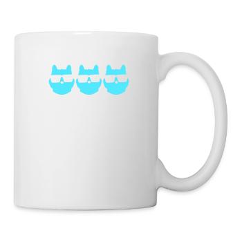 3 lunettes intelligentes nerd chat à monture de corne Geek Tie Team - Mug blanc - blanc - Droite