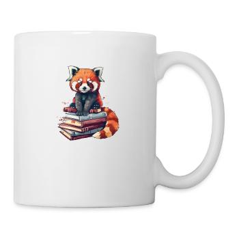 Little Panda Books Bookworm Red Panda - Mug - white - Right