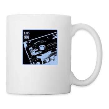 Kids from the 90s - black blue close-up - Tasse - Weiß - Rechts