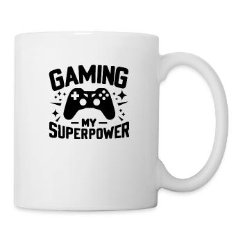 Jouer : mon superpouvoir - Mug blanc - blanc - Droite