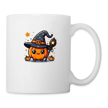 Citrouille Sorcière d'halloween - Mug blanc - blanc - Droite