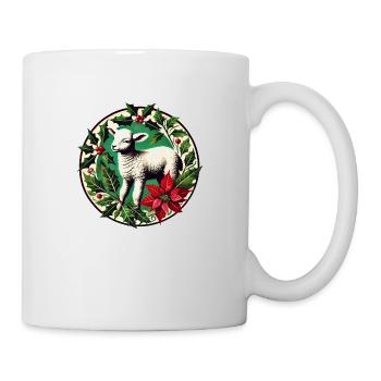 Weihnachtsschaf - Tasse - Weiß - Rechts