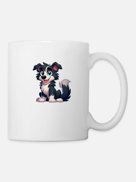 Border Collie 6 - Tasse - Weiß