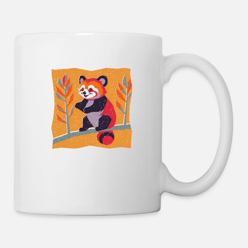 Roter Panda - Tasse - Weiß