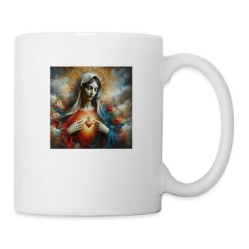 Stechpalme Maria Maria Madonna Mariana Jungfrau Maria Heilig - Tasse - Weiß - Rechts