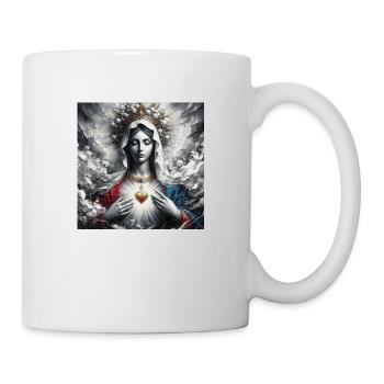 Stechpalme Maria Maria Madonna Mariana Jungfrau Maria Heilig - Tasse - Weiß - Rechts