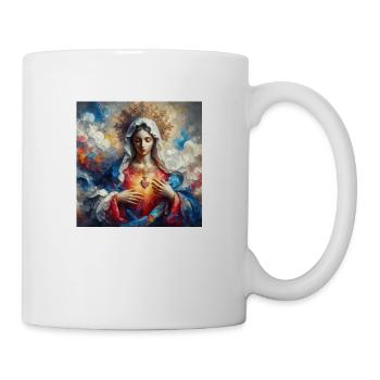 Stechpalme Maria Maria Madonna Mariana Jungfrau Maria Heilig - Tasse - Weiß - Rechts