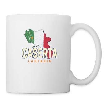 Caserte Italie Rétro Campanie Carte Murale Vintage - Mug blanc - blanc - Droite