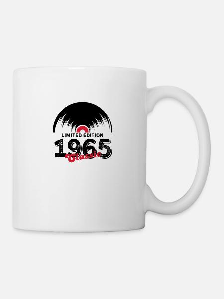 Limitierte Auflage 1965 Klassisches Vinyl - Tasse - Weiß