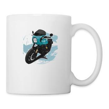 Bobber // Custom // Motorcycle - Mug - white - Right